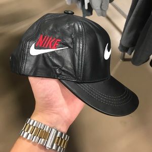 Vintage Leather Nike Snapback 